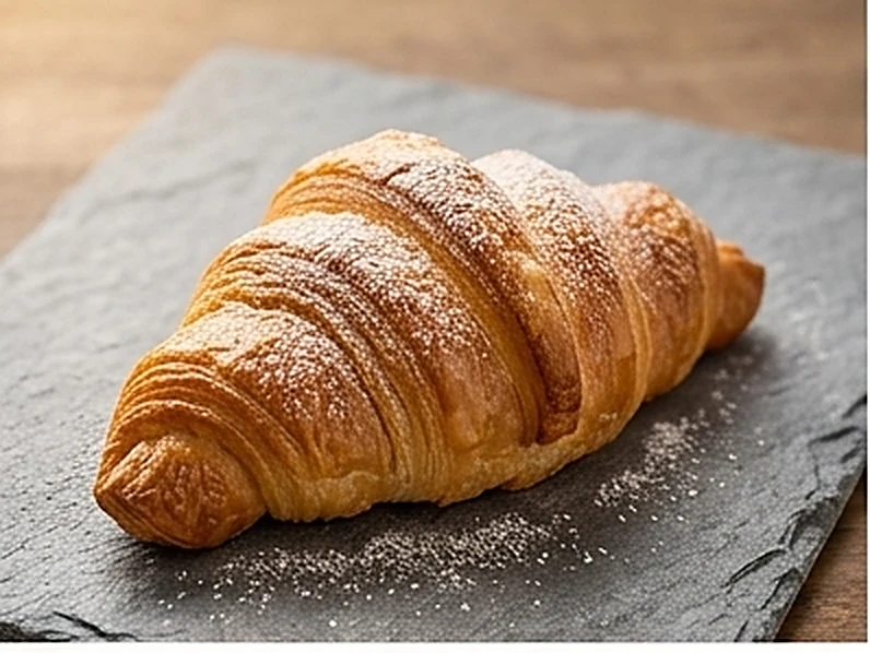 Croissants recién horneados